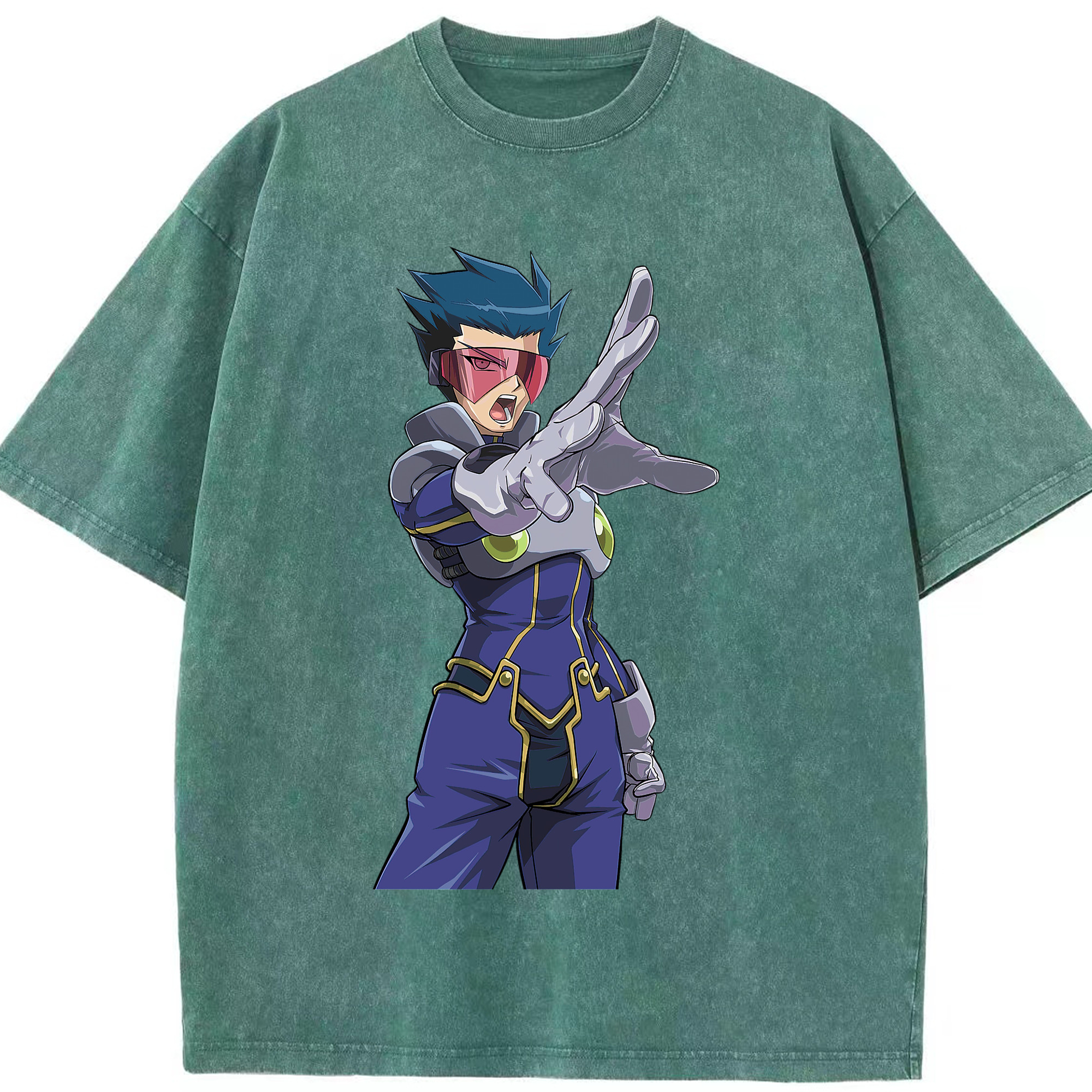 （画像用） 遊☆戯☆王 Yu-Gi-Oh! 綿100% ヴィンテージ風 半袖Tシャツ（フロントプリント）